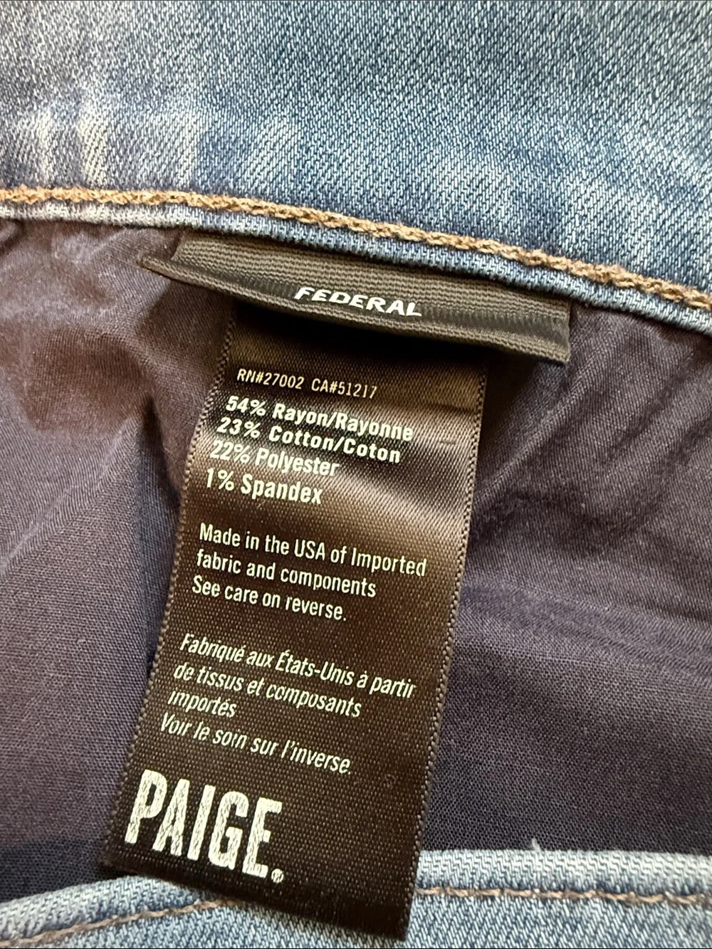 PAIGE mens federal
